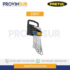 Juego de 6 llaves combinadas mm, 22017 Pretul