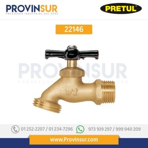 Llave para manguera, de latón 1/2', 100 g, 22146 Pretul