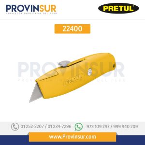 Navaja multiusos, cuchilla retráctil, 6", con 4 cuchillas 22400 Pretul