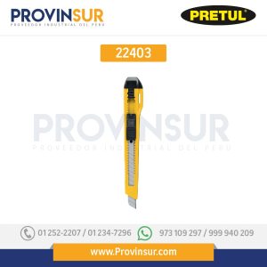 Cutter plástico, 9 mm, 22403 Pretul