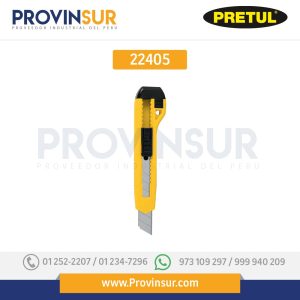 Cutter plástico, 18 mm, 22405 Pretul