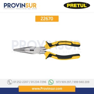Pinza punta y corte 6", mango comfort grip, 22670 Pretul