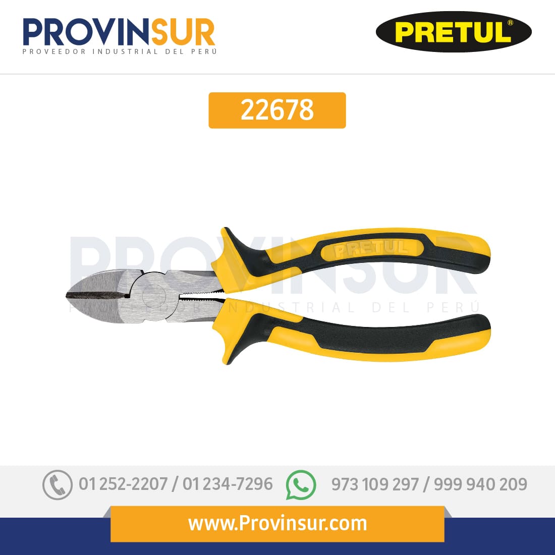 Pinza de corte diagonal 7", mango comfort grip, 22678 Pretul 1 Pinza de corte diagonal 7", mango comfort grip, 22678 Pretul