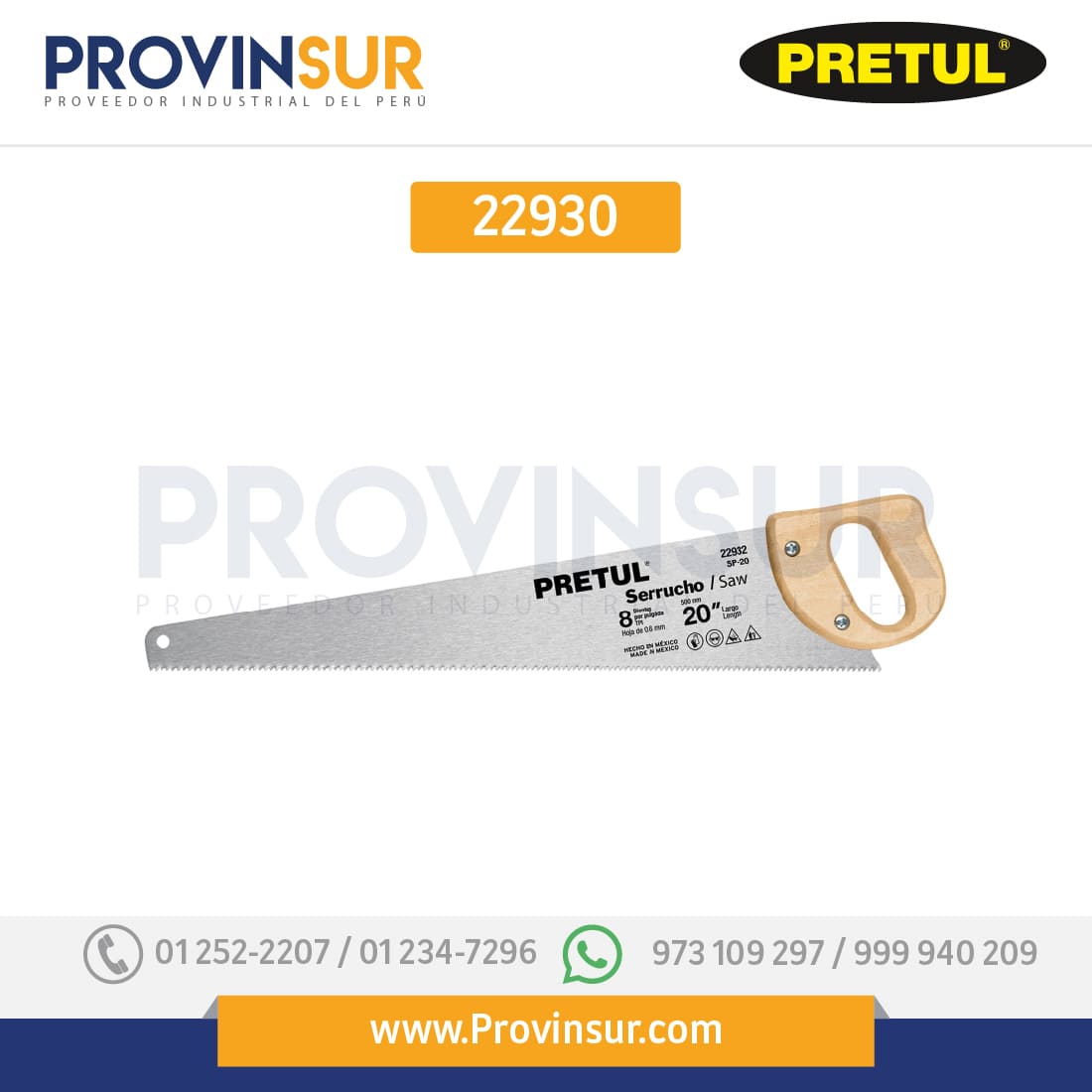 Serrucho 16" 22930 Pretul 1 Serrucho 16" 22930 Pretul