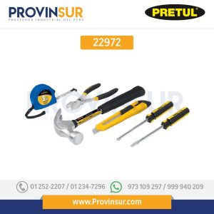 Juego casero de herramientas, 6 piezas, 22972 Pretul