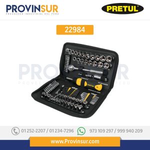 Juego de 70 herramientas 1/4" y 3/8" para mecánico, 22981 Pretul