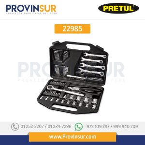 Juego de 70 herramientas 1/4" y 3/8" para mecánico, 22981 Pretul