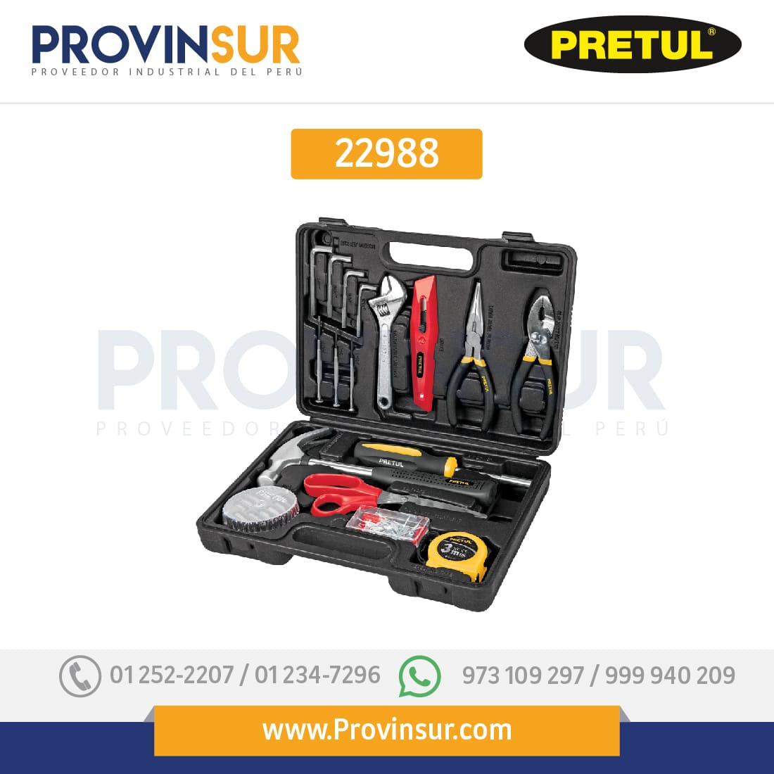 Set de Herramientas, 30 Piezas 22988 Pretul 1 Set de Herramientas, 30 Piezas 22988 Pretul