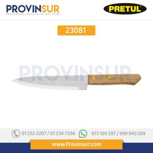 Cuchillo de chef, mango madera, 7" 23081 Pretul