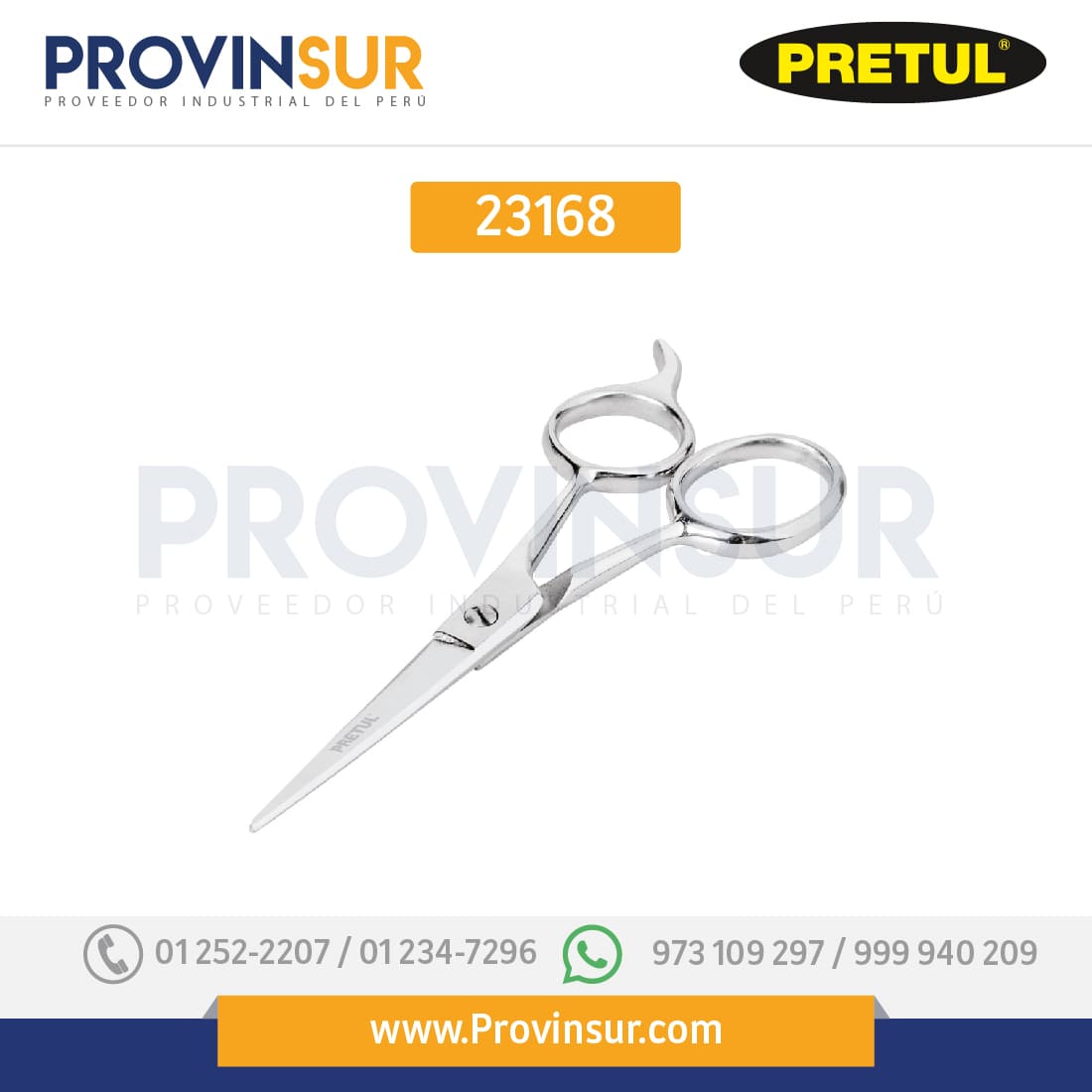 Tijera para estilista con gancho, 5-1/2", 23168 Pretul 1 Tijera para estilista con gancho, 5-1/2", 23168 Pretul