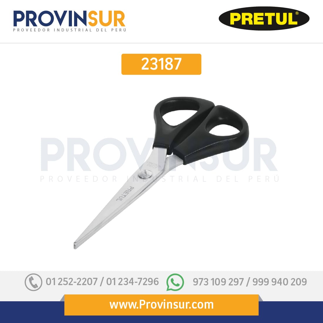 Tijera para casa y oficina 6", 23187 Pretul 1 Tijera para casa y oficina 6", 23187 Pretul