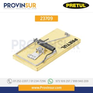 Bolsa con 2 trampas de 4" de madera para ratón 23709 Pretul