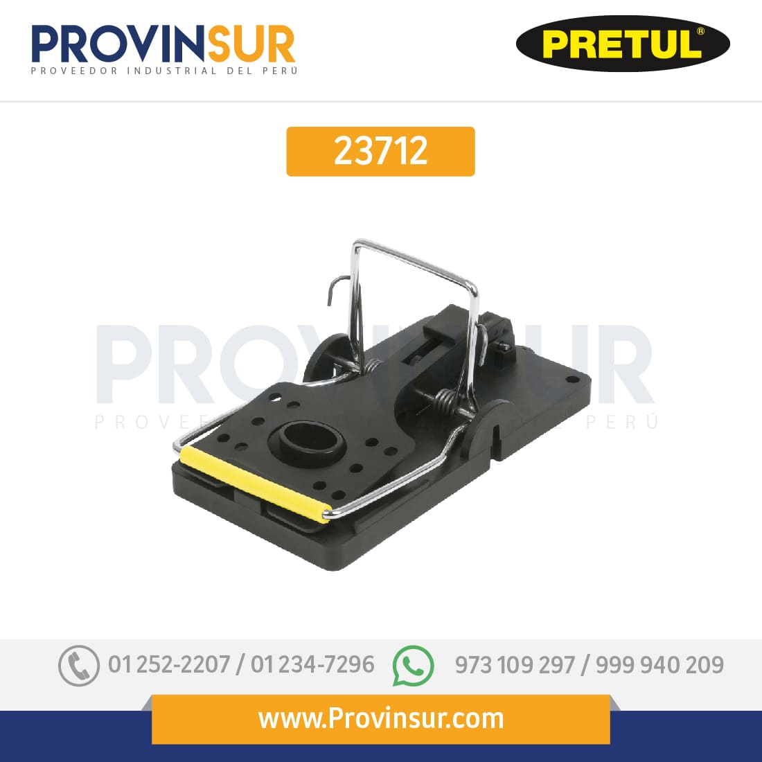 Trampa de plástico 5", para ratón, 23712 Pretul 1 Trampa de plástico 5", para ratón, 23712 Pretul