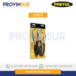 Juego de pinzas, 3 piezas en blíster, 23975 Pretul