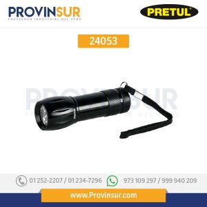 Linterna de Aluminio de Pilas, 35 Lúmenes, 9 Leds 24053 Pretul