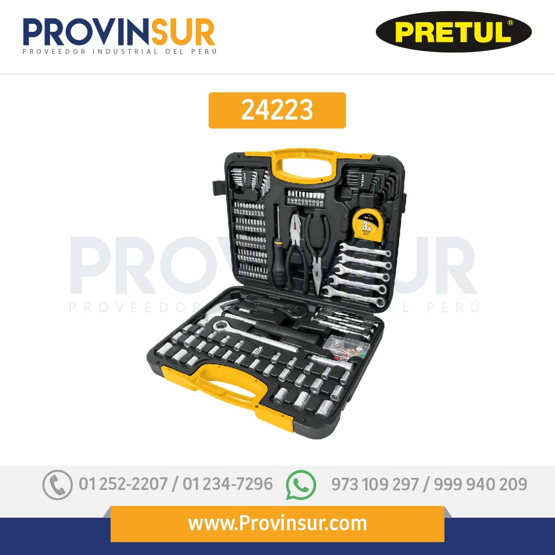 Juego de 133 herramientas, 24223 Pretul 1 Juego de 133 herramientas, 24223 Pretul