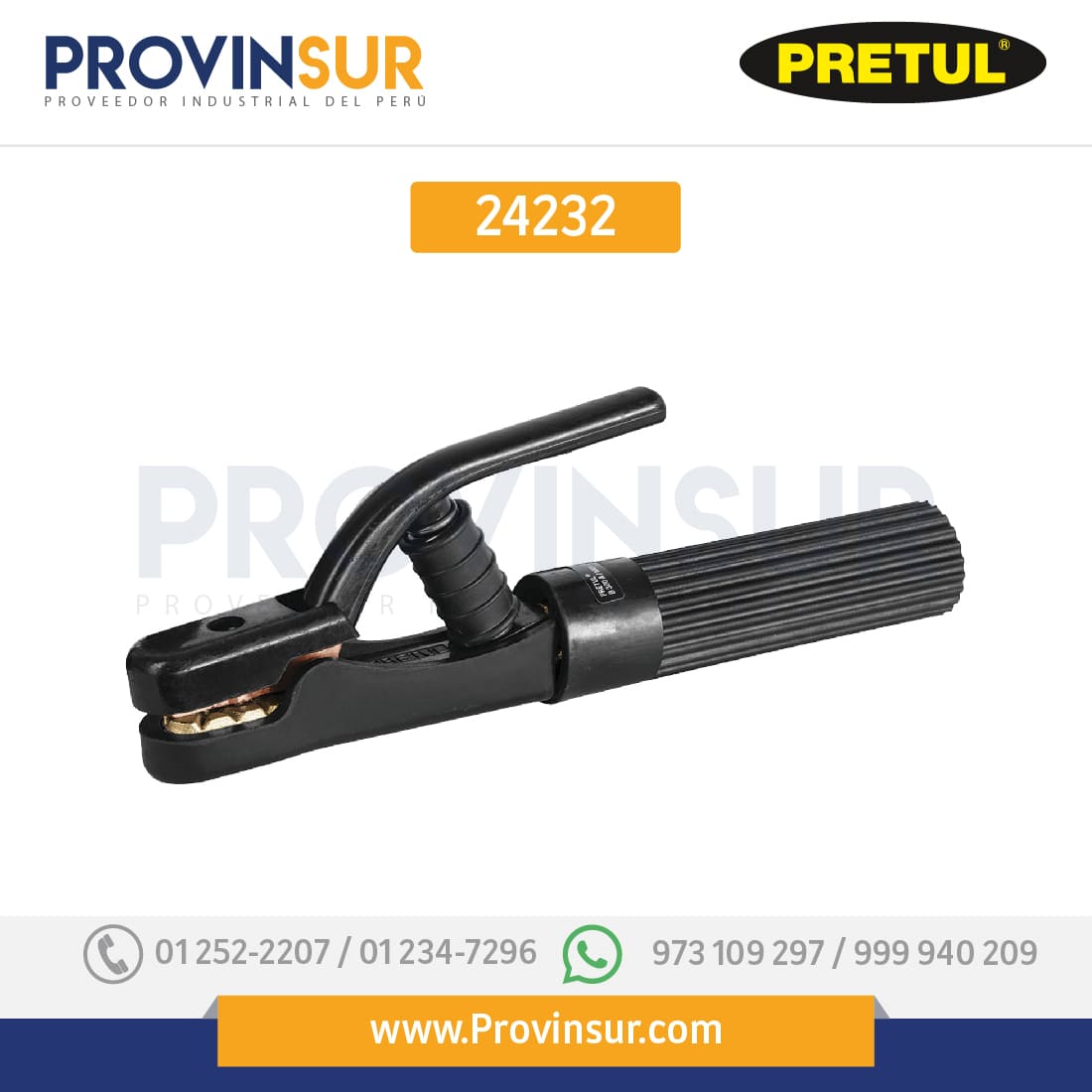 Pinza porta electrodo de 300 A, 24232 Pretul 1 Pinza porta electrodo de 300 A, 24232 Pretul