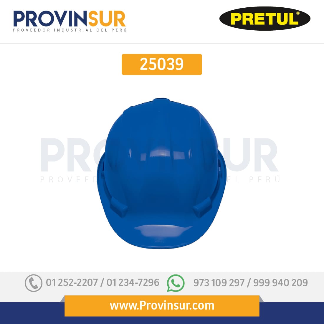 Casco de seguridad ajuste de intervalos azul 25039 Pretul 1 Casco de seguridad ajuste de intervalos azul 25039 Pretul