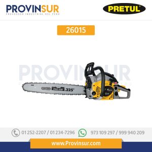 Motosierra a gasolina, motor 45 cc, barra 20", 26015 Pretul