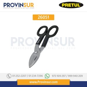 Tijeras para hojalatero, 12", Pretul