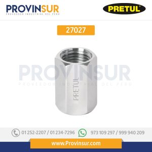 Cople acero, cuerda 1/4 NPT, Pretul