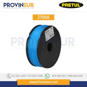 Carrete con 100 m de hilo para pesca azul calibre 0.90 mm