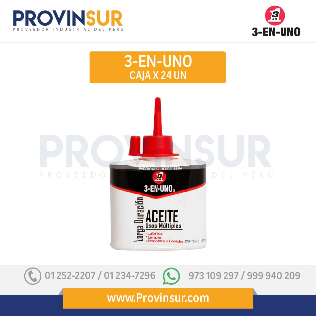 Aceite Multiusos Gotero 30 ml x24 und 3 en Uno 1 Aceite Multiusos Gotero 30 ml x24 und 3 en Uno