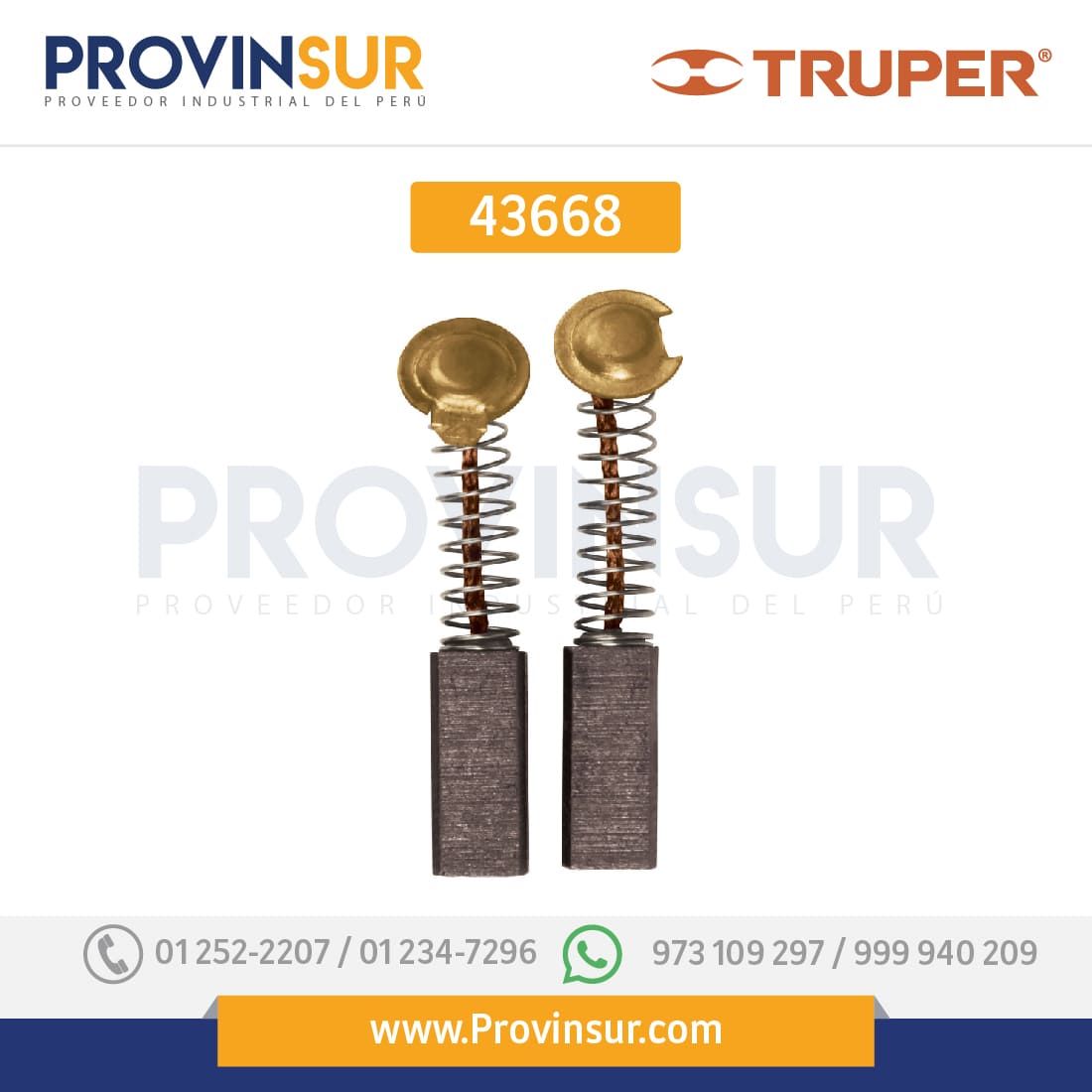 Carbones de repuesto para DUP-200 43668 Hermex 1 Carbones de repuesto para DUP-200 43668 Hermex