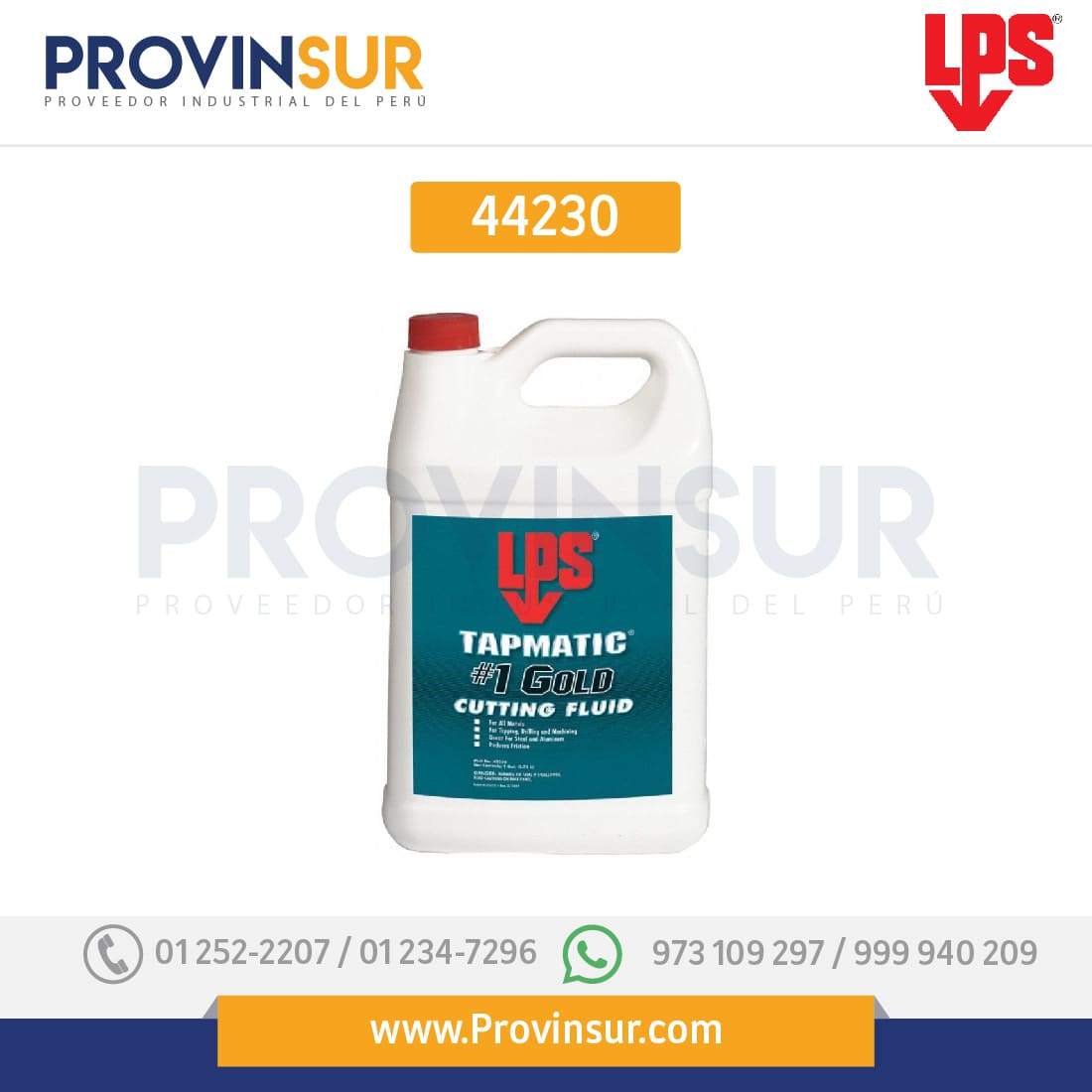 Fluido de Corte Tapmatic Natural 44230 LPS 1 Fluido de Corte Tapmatic Natural 44230 LPS