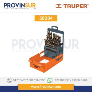 Juego de 29 brocas HSS para metal 50004 Truper
