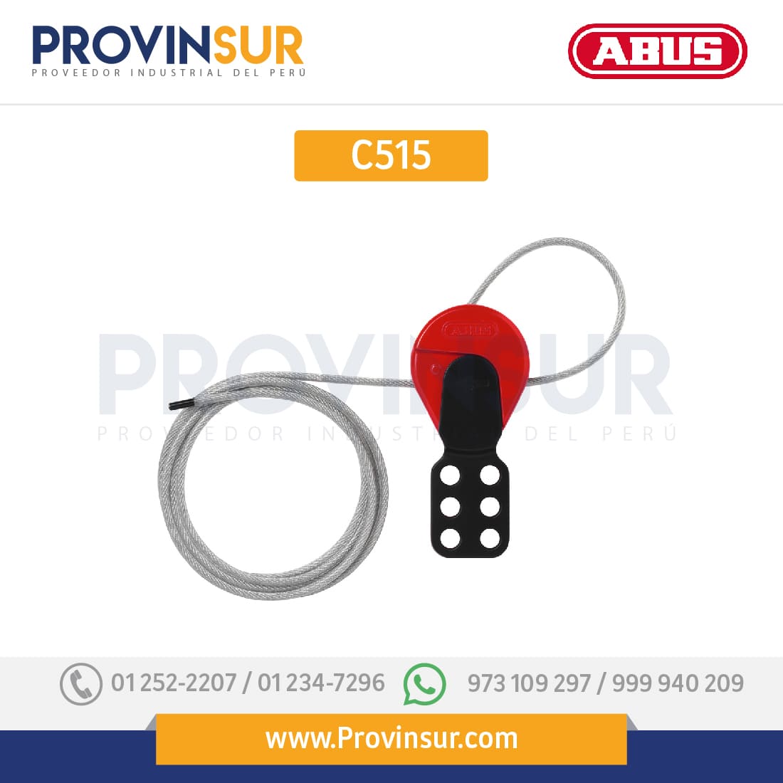 Cable de Bloqueo C515 Abus 1 Cable de Bloqueo C515 Abus