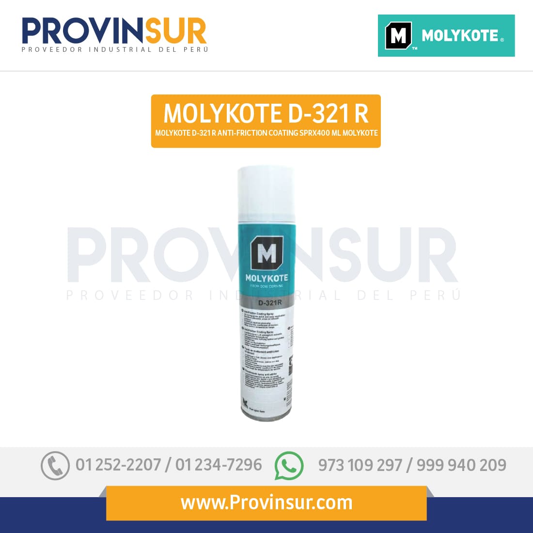 Recubrimiento antifricción 400ml Molykote D-321 R 1 Recubrimiento antifricción 400ml Molykote D-321 R