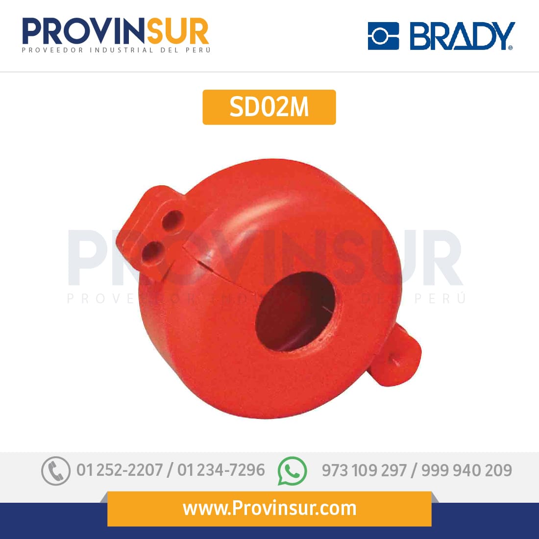 Sistema de bloqueo para tanques cilíndricos SD02M Brady 1 Sistema de bloqueo para tanques cilíndricos SD02M Brady