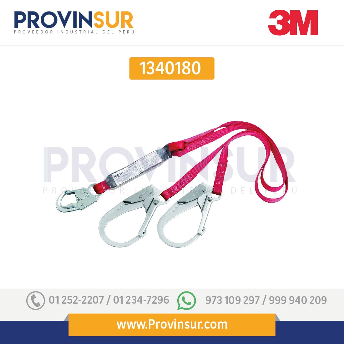 Eslinga con Amortiguador de Impacto 1340180 3M 1 Eslinga con Amortiguador de Impacto 1340180 3M