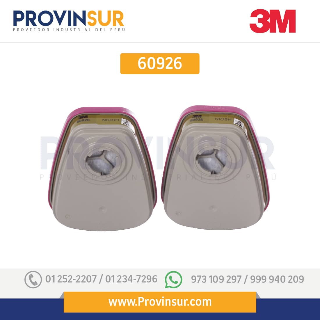Cartucho Dual para Multigases 60926 3M 3 Cartucho Dual para Multigases 60926 3M