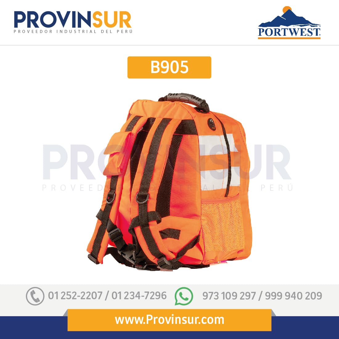 Mochila de alta visibilidad B905 Portwest 2 Mochila de alta visibilidad B905 Portwest