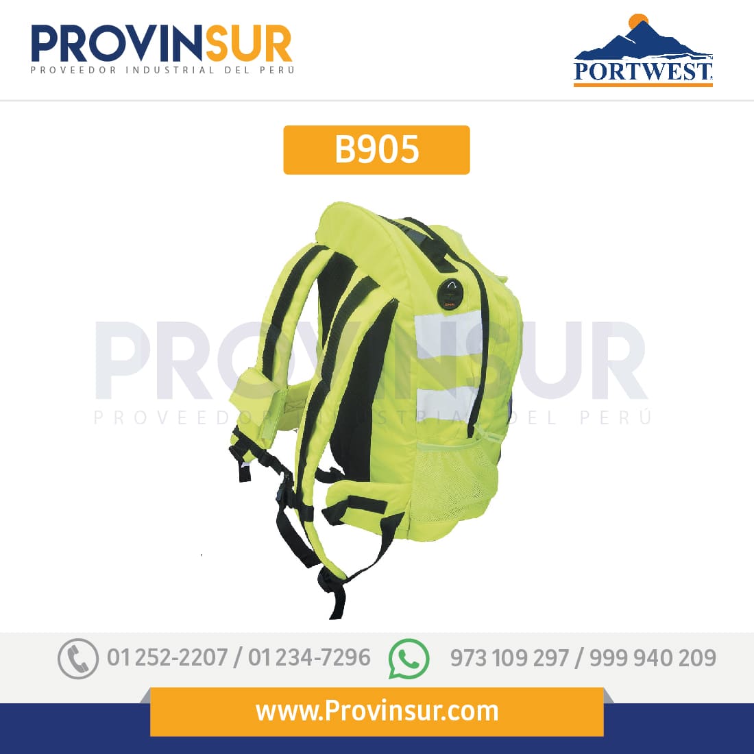 Mochila de alta visibilidad B905 Portwest 4 Mochila de alta visibilidad B905 Portwest