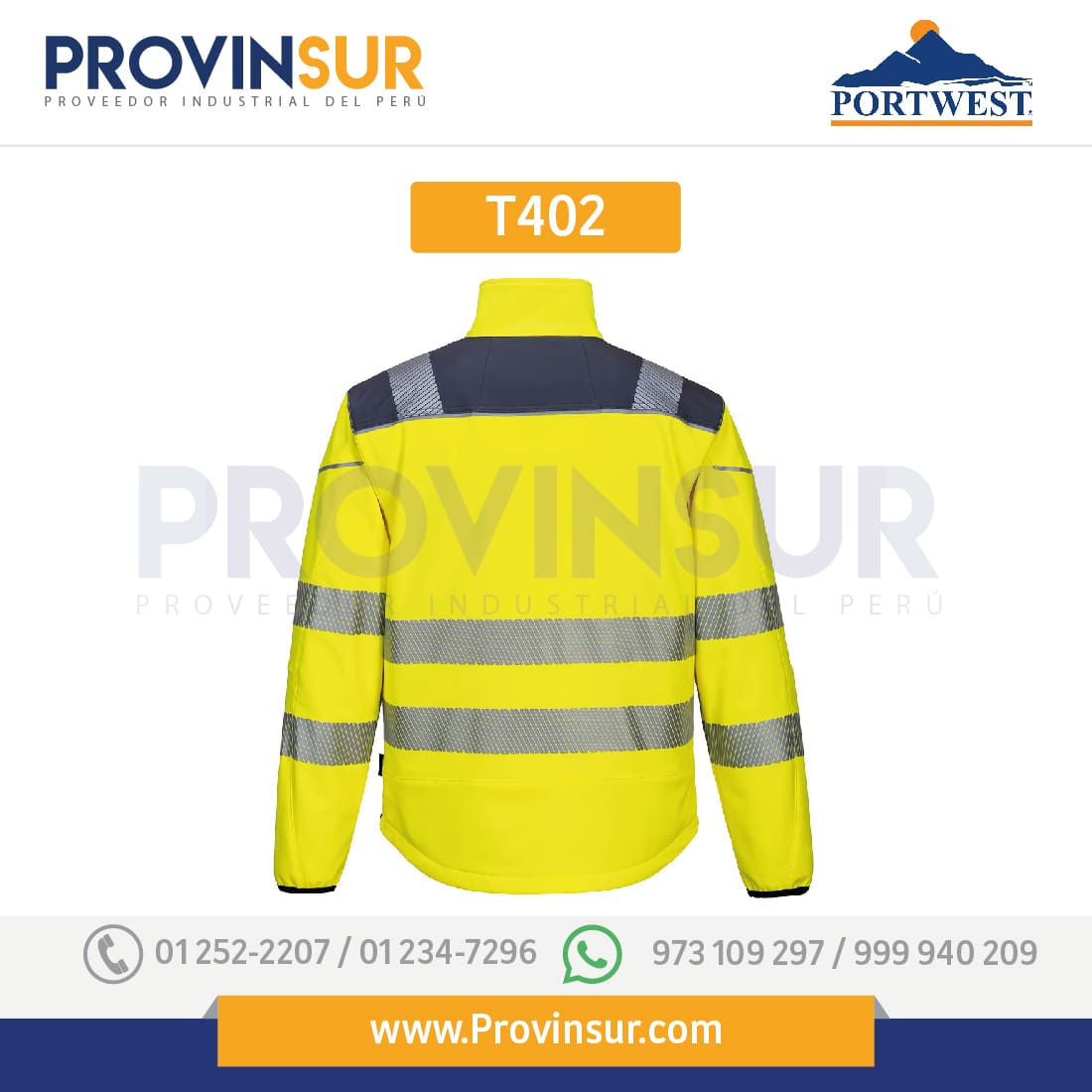 Softshell de alta visibilidad PW3 T402 Portwest 12 Softshell de alta visibilidad PW3 T402 Portwest