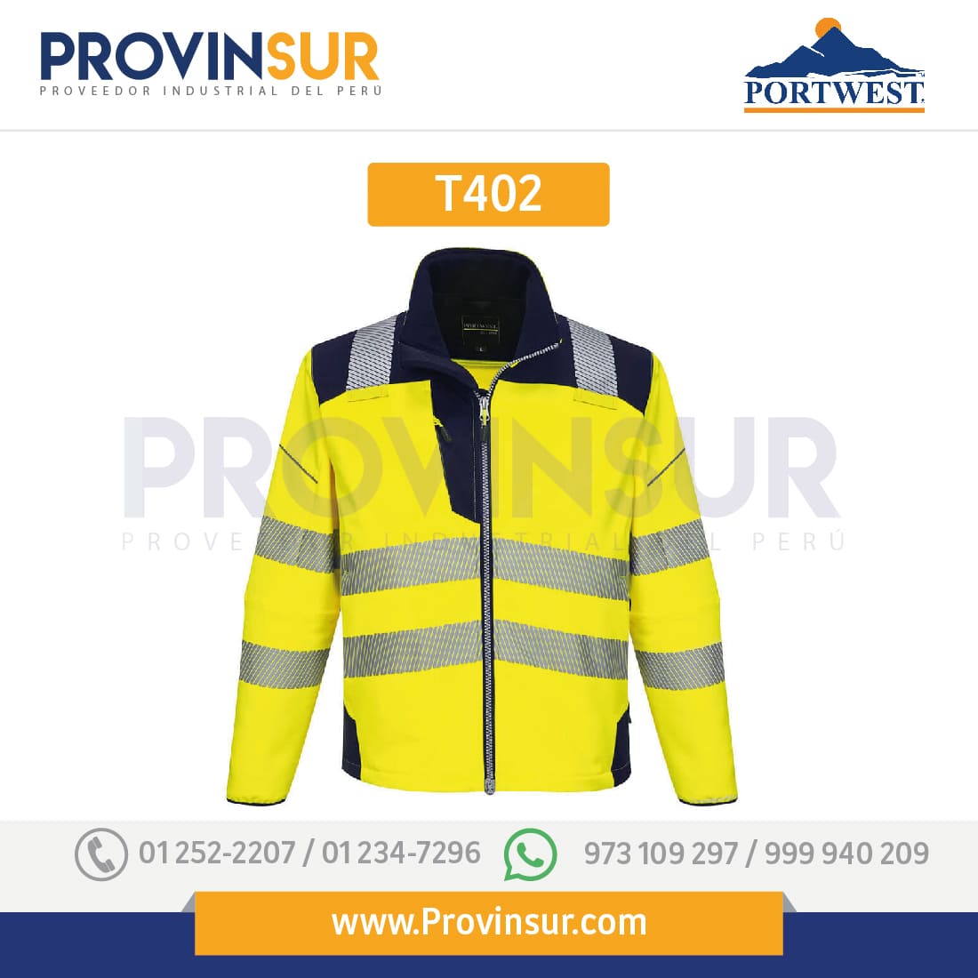 Softshell de alta visibilidad PW3 T402 Portwest 9 Softshell de alta visibilidad PW3 T402 Portwest