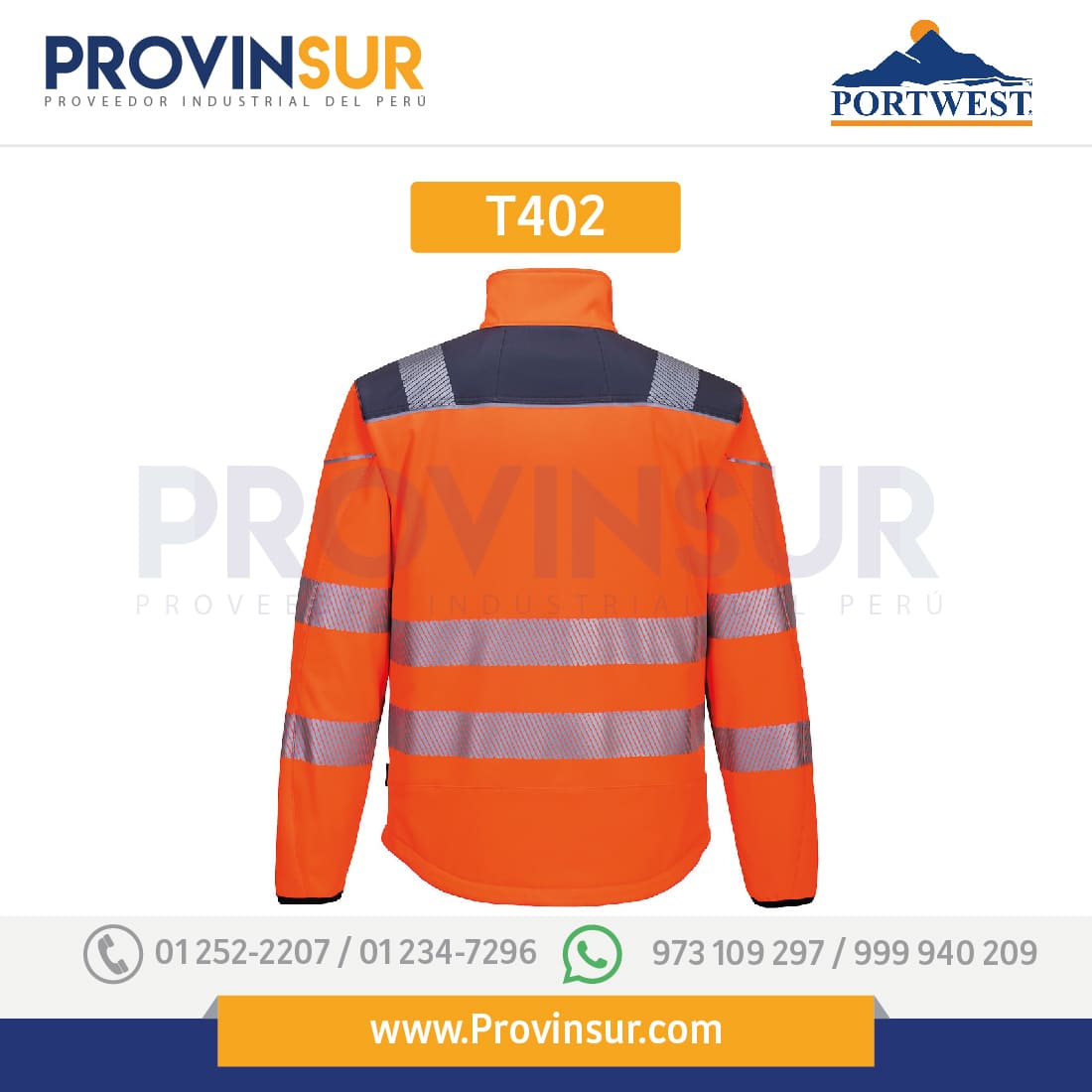 Softshell de alta visibilidad PW3 T402 Portwest 6 Softshell de alta visibilidad PW3 T402 Portwest
