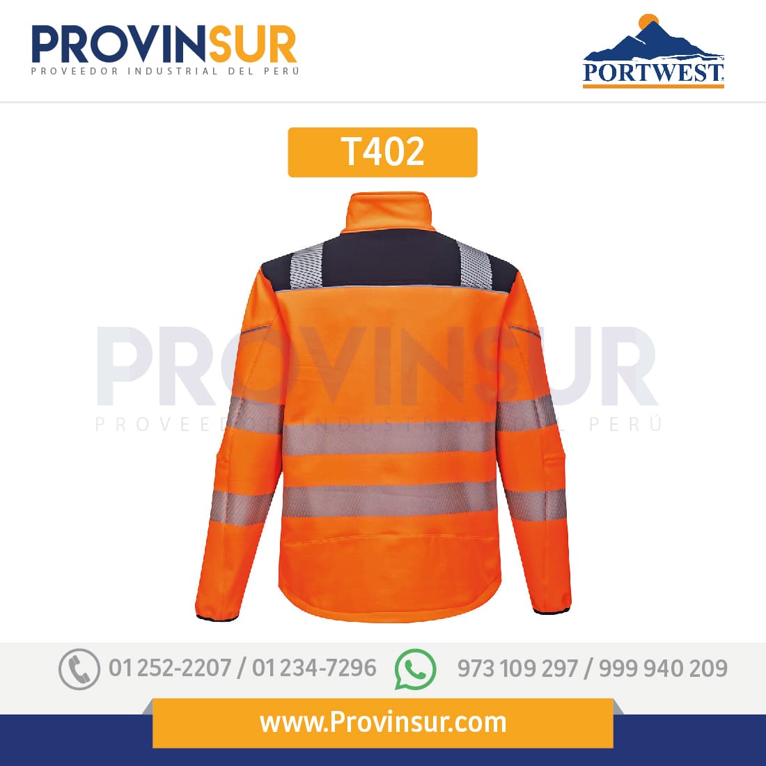 Softshell de alta visibilidad PW3 T402 Portwest 4 Softshell de alta visibilidad PW3 T402 Portwest