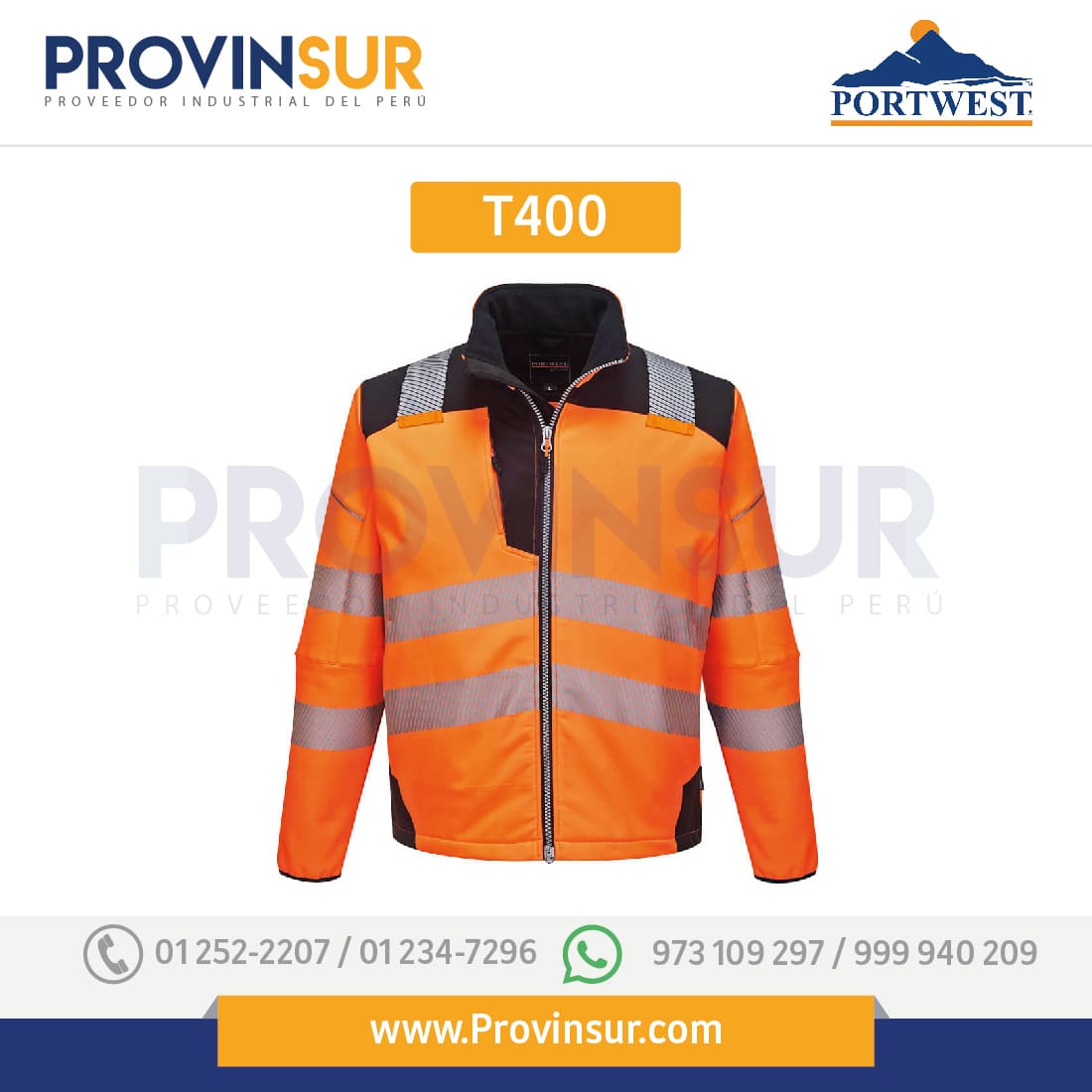 Softshell de alta visibilidad PW3 T402 Portwest 3 Softshell de alta visibilidad PW3 T402 Portwest