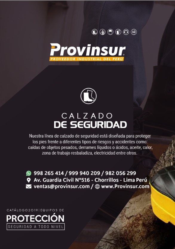 Venta de Calzado de Seguridad Provinsur Lima Peru