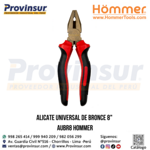 ALICATE UNIVERSAL DE BRONCE 8" AUBR8 HOMMER