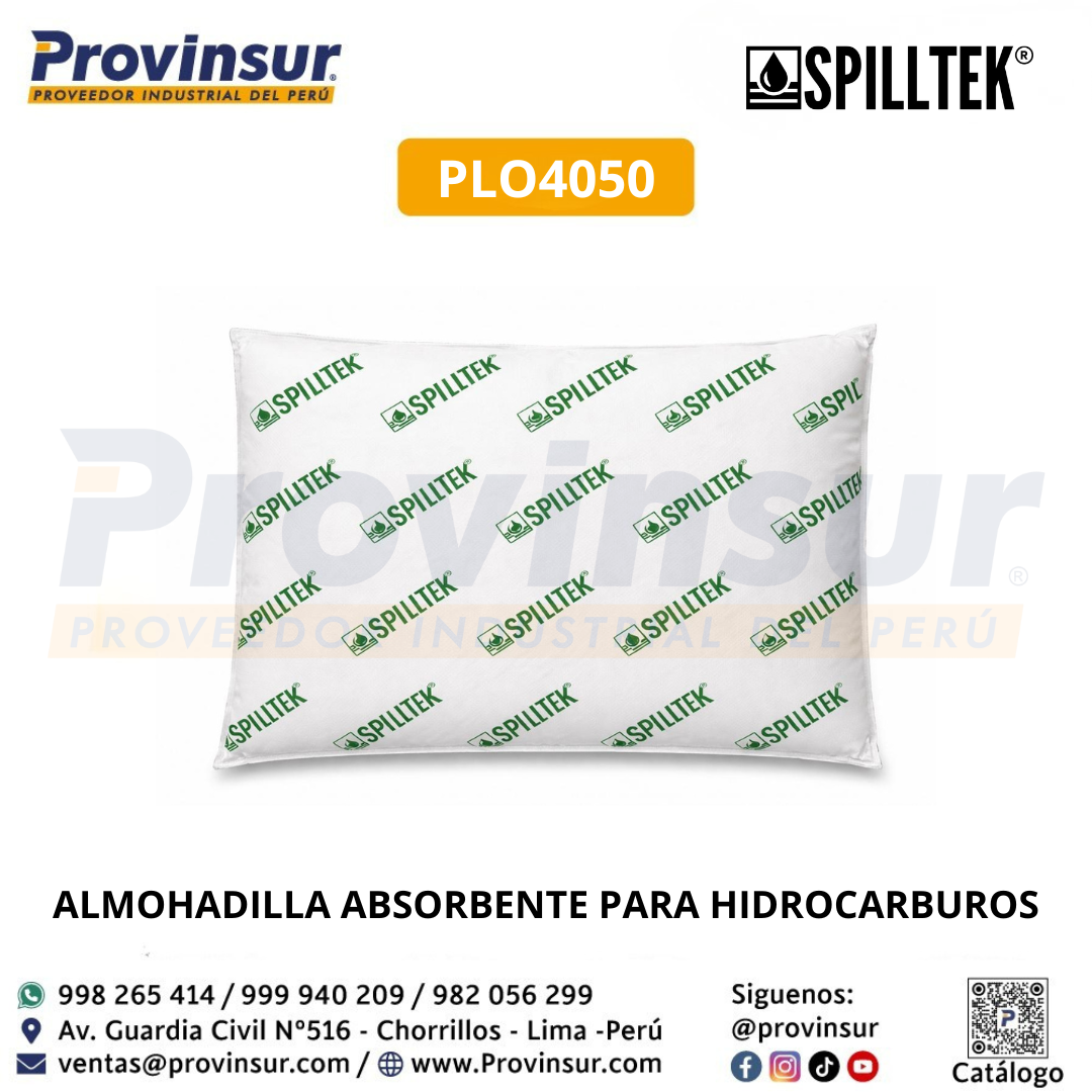 ALMOHADILLA ABSORBENTE PARA HIDROCARBUROS PLO4050 SPILLTEK 1 ALMOHADILLA ABSORBENTE PARA HIDROCARBUROS PLO4050 SPILLTEK