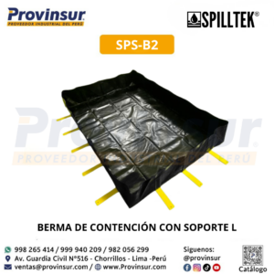 BARRERA DE CONTENCIÓN CON SOPORTE L SPS-B2 SPILLTEK