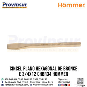 Inicio Nuevo 36 CINCEL PLANO HEXAGONAL DE BRONCE DE 3/4″X12″ CHBR34 HOMMER