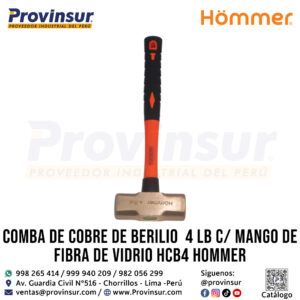 Inicio Nuevo 31 COMBA DE COBRE DE BERILIO 4 LB C/M FIBRA DE VIDRIO HCB4 HOMMER