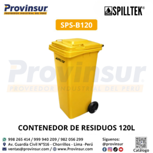 CONTENEDOR DE RESIDUOS 120L SPS-B120 SPILLTEK