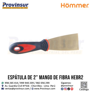 ESPATULA DE 2" MANGO DE FIBRA HEBR2 HOMMER